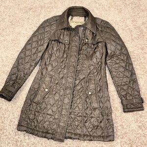 Burberry Quilted Jacket with Check Pattern